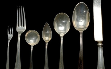 Whiting Pomeian Sterling Silver Flatware.