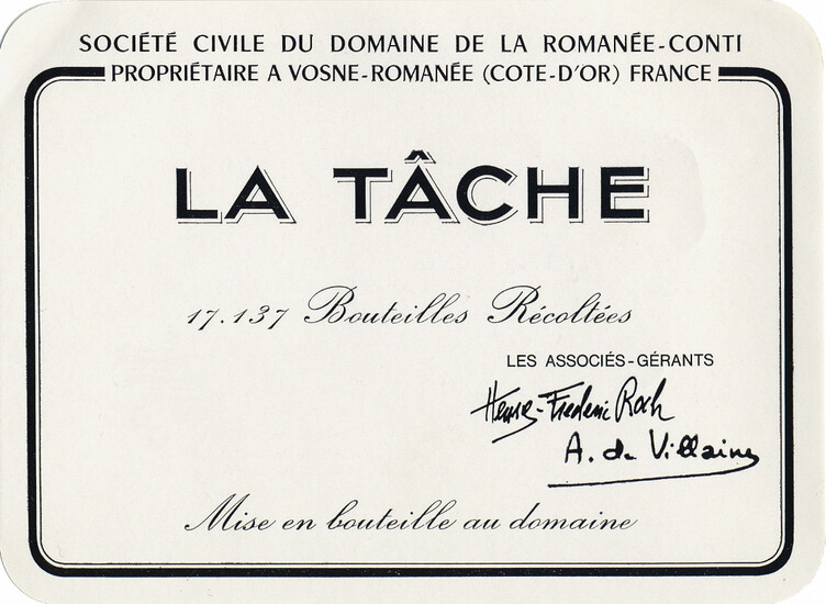 2017 La Tache, Domaine de la Romanee-Conti