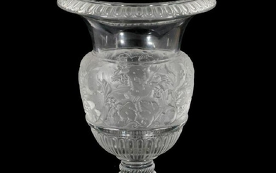 A Large Lalique Clear And Frosted Glass "Versailles"