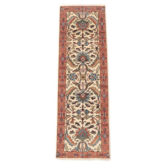 2'5 x 7'11 Hand-Knotted Persian Lilihan Carpet Runner