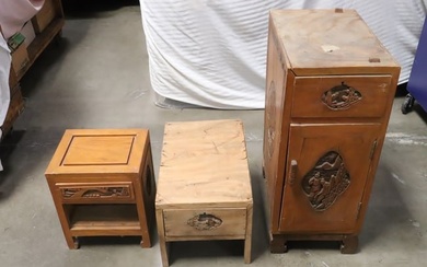 3 piece Chinese camphor wood furniture