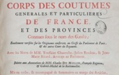 Bourdot de Richebourg (Charles A.) Nouveau Coutumier General,...
