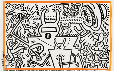 KEITH HARING (1958-1990), Keith Haring at Robert Fraser Gallery 19th Oct-Nov 12 1981