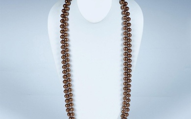3pc Carolee Bronze Faux Pearl Necklace and Earrings
