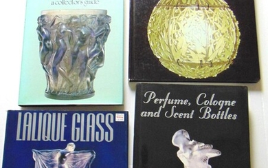 4 Books on perfumes and Lalique