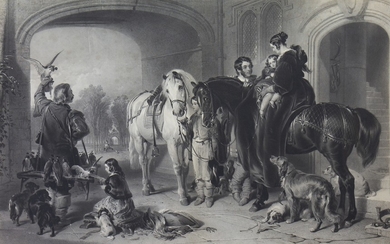 RETURN FROM HAWKING, AN ENGRAVING BY SAMUEL