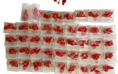 45 Pairs of Red Made in Japan Barbie Open Toe Heels