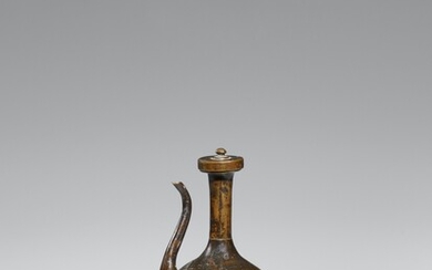 Small bronze ewer with a lid. Kamakura period