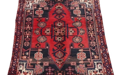 5'2 x 6'7 Hand-Knotted Persian Malayer Area Rug, circa 1950s
