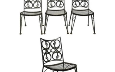 Mid Century Iron Chairs - Set of Four