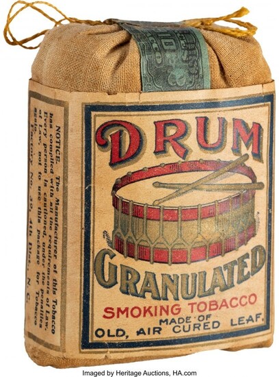 57620: Early 20th Century Drum Granulated Smoking Tobac