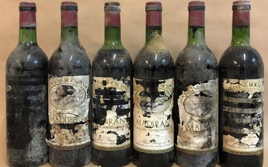 6 bouteilles MADIRAN A. Brumont (étiquettes...