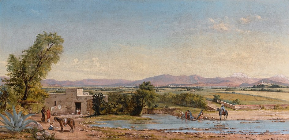 CITY OF MEXICO FROM THE HACIENDA DE LOS MORALES, Conrad Wise Chapman (1842-1913)