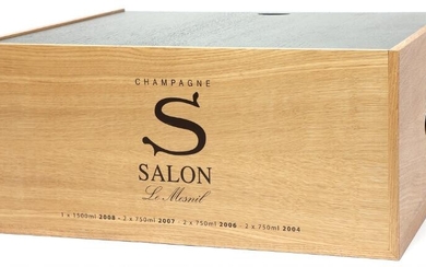 7 bts. Champagne Grand Cru “Le Mesnil-Assortment Box”, Salon A (hf/in). Owc....