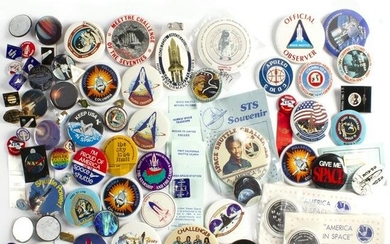 70 Vintage NASA Space Program Buttons