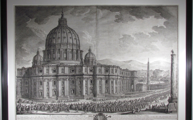 Vasi, Giuseppe: La Veduta del Fianco destro della Basilica Vaticana, Year 1778