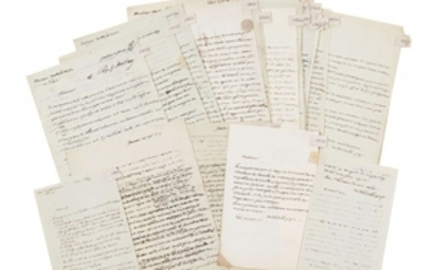 AUGUSTE PYRAME DE CANDOLLE (1778-1841) Réunion de 21 lettres autographes signées à Treutell et Wurtz