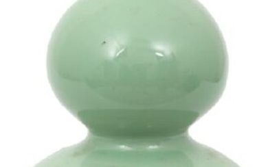 Chinese Double Gourd 12 Inch Celadon Vase