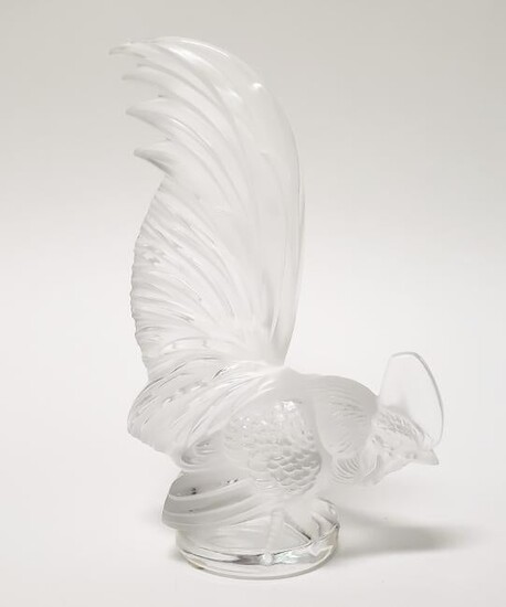 Lalique Crystal Figure of a Rooster