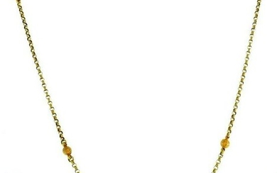 9k Yellow Gold Mizpah Pendant Chain Necklace