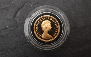 A 1979 Queen Elizabeth II Gold Proof Sovereign, Royal Mint, in case, no certificate