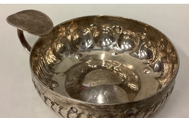 A 19th Century French silver wine taster. Approx. 92 grams. ...