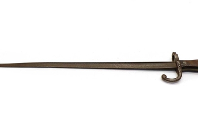 A 19th century French Gras rifle bayonet