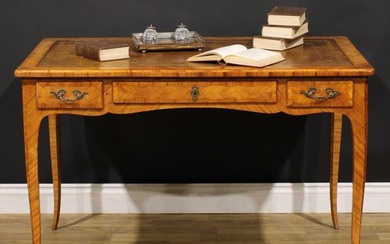 A 19th century French kingwood bureau plat, in the Louis XV ...
