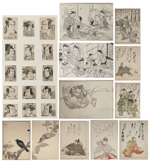 A COLLECTION OF JAPANESE WOODBLOCK PRINTS