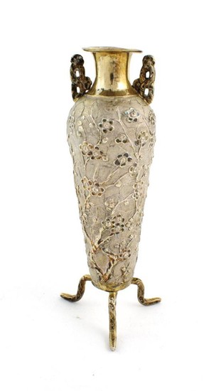 A Chinese Export Silver Vase, by Wang Hing, Hong Kong,...