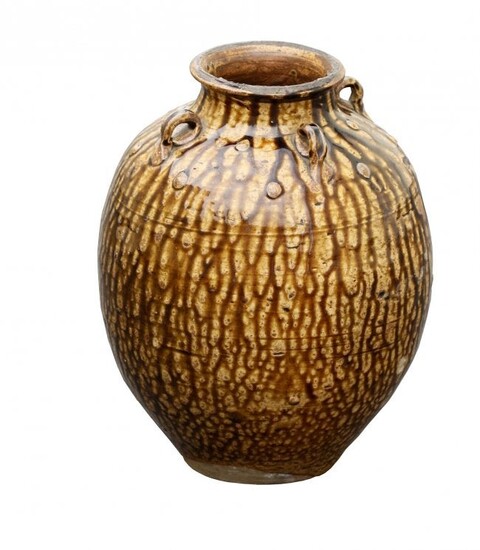A Chinese Mataban Stoneware Storage Jar, 17th Century