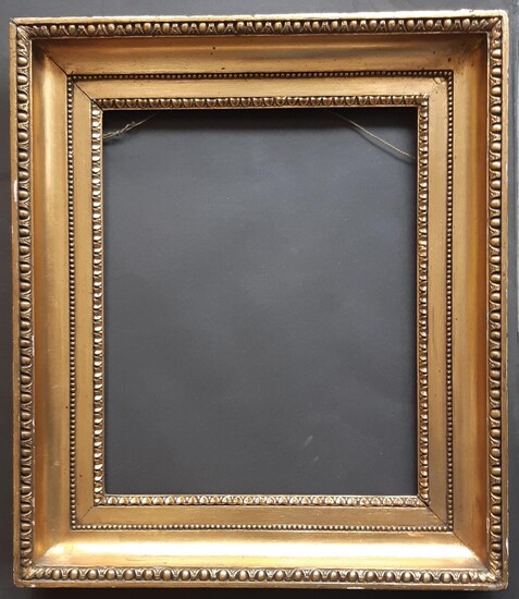 SOLD. A Danish frame of carved and gilded wood. 19th century first half. With glass and cardboard back. Visible size 35.5 x 29 cm. Frame size 49.5 x 43 cm. – Bruun Rasmussen Auctioneers of Fine Art