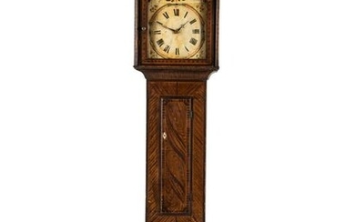 A Federal Grain-Paint Decorated Tall Case Clock