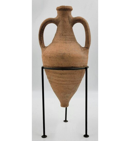 A Fine Roman Twin Handle Amphora Vessel, Transport Amphora 3rd -2nd