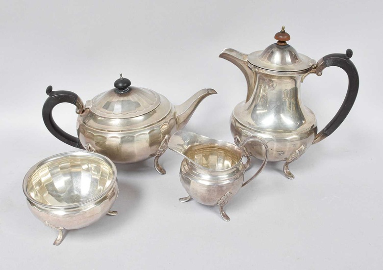 A Four-Piece George V Silver Tea-Service, by Docker and Burn...