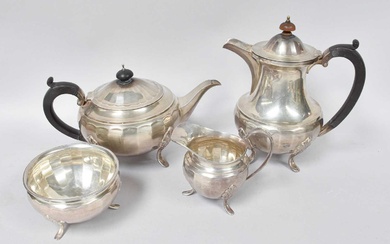 A Four-Piece George V Silver Tea-Service, by Docker and Burn...