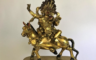 A Gilt Bronze Figure of Magzor Gyalmo, Tibet 18th Century.