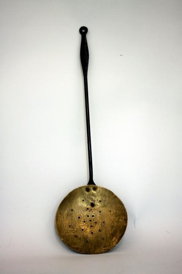 A Good Early 19th Century Iron And Brass Skimmer