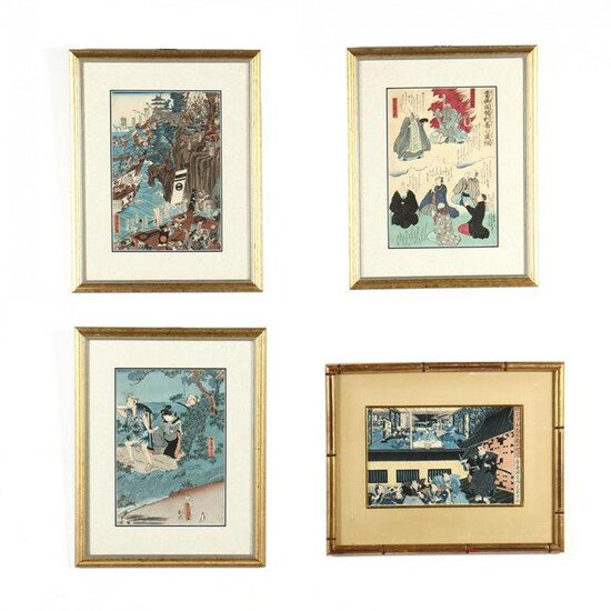 A Group of Four Japanese Woodblock Prints