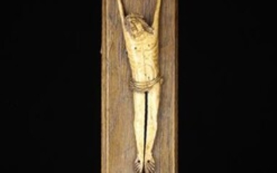 A Late Gothic Bone Carving of Corpus...