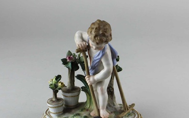 A Meissen porcelain allegorical figure of the earth from the 'Four Elements' series