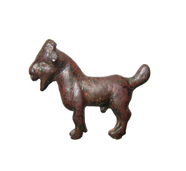 A Near Eastern bronze figure of a goat