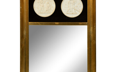 A Neoclassical Style Porcelain Mounted Pier Mirror