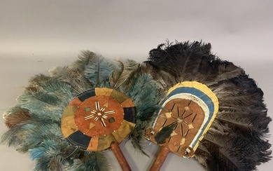A North American Indian feather fixed fan, 19th century, app...