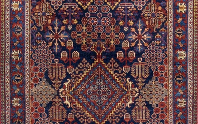 A Persian Hand Knotted Mahalat Rug, 200 X 130