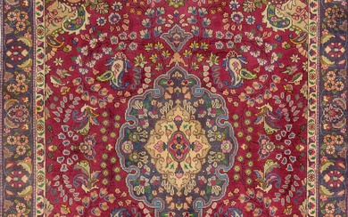 A Persian Hand Knotted Tabriz Rug, 185 x 135