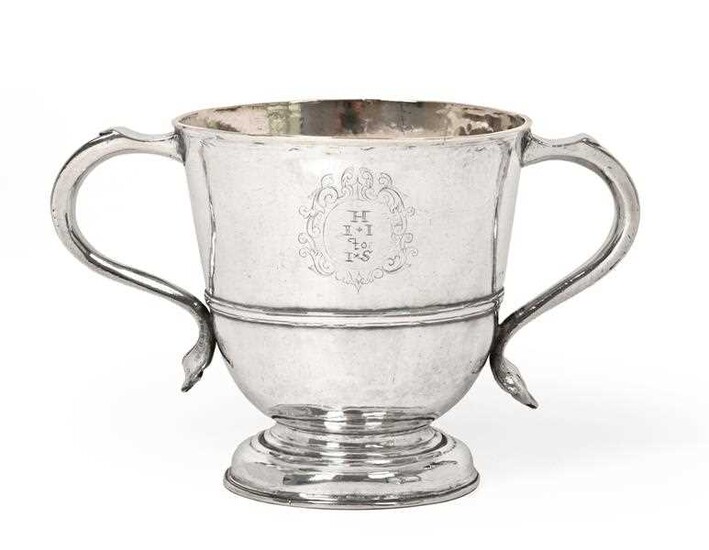 A Queen Anne Provincial Silver Two-Handled Cup, by John...