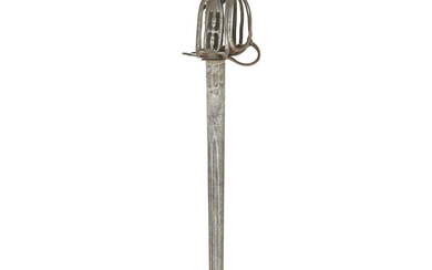A Rare Officer's Basket-Hilted Backsword Late 18th Century