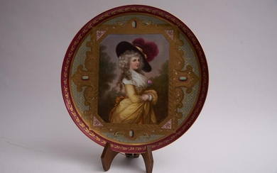 A Royal Vienna Portrait Charger Diameter: 14 inches