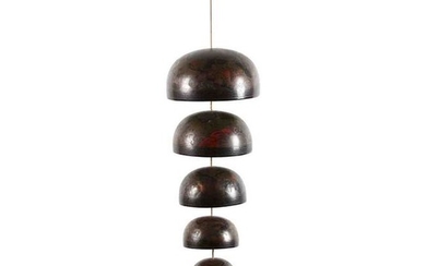 A Set of Antique Bronze Japanese Nesting Bells